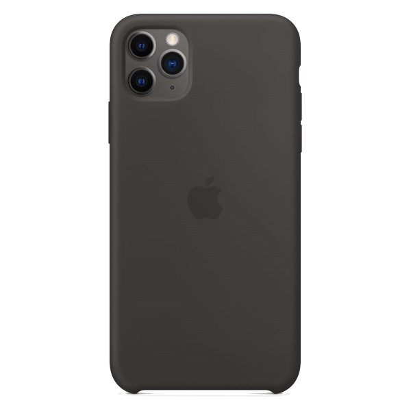 iPhone 11 Pro Max Siliconen Case - Schwarz