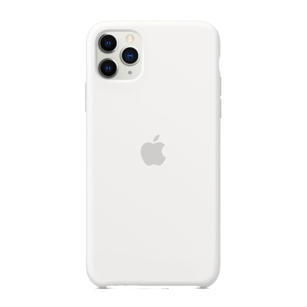 iPhone 11 Pro Siliconen Case - Weiß