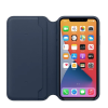 iPhone 11 Pro Max Leather Folio - Dunkelblau