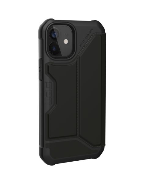 UAG Metropolis Bookcase iPhone 12 Mini - Zwart / Schwarz / Black