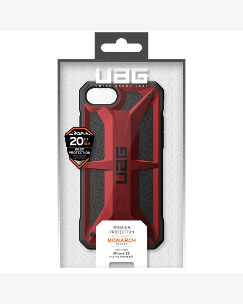 UAG Monarch Backcover iPhone SE (2022 / 2020) / 8 / 7 / 6(s) - Crimson
