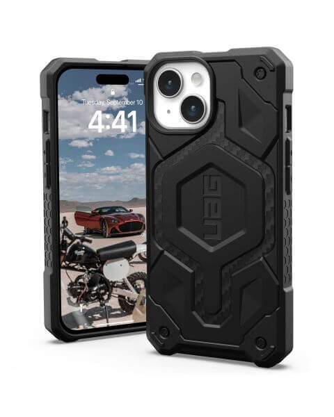 Monarch Pro Backcover für das iPhone 15 - Carbon Fiber