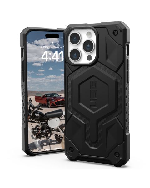 Monarch Pro Backcover für das iPhone 15 Pro Max - Carbon Fiber