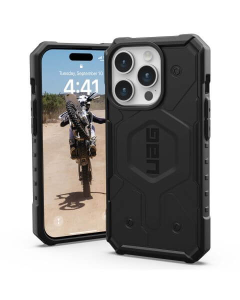 Pathfinder Case MagSafe für das iPhone 15 Pro - Schwarz