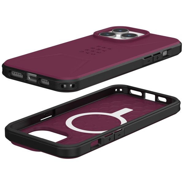 Civilian Backcover MagSafe für das iPhone 15 Plus - Bordeaux