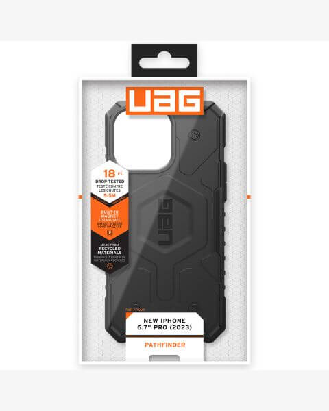 Pathfinder Case MagSafe für das iPhone 15 Pro Max - Schwarz
