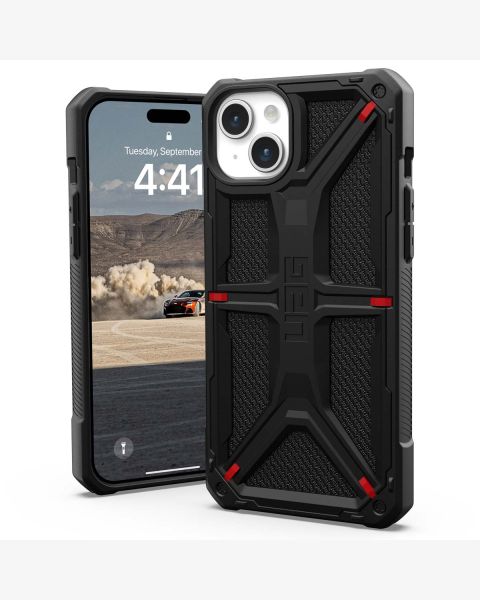 Monarch Backcover für das iPhone 15 Plus - Kevlar Black