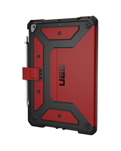 UAG Metropolis Bookcase iPad 10.2 (2019 / 2020 / 2021) - Rood / Rot / Red