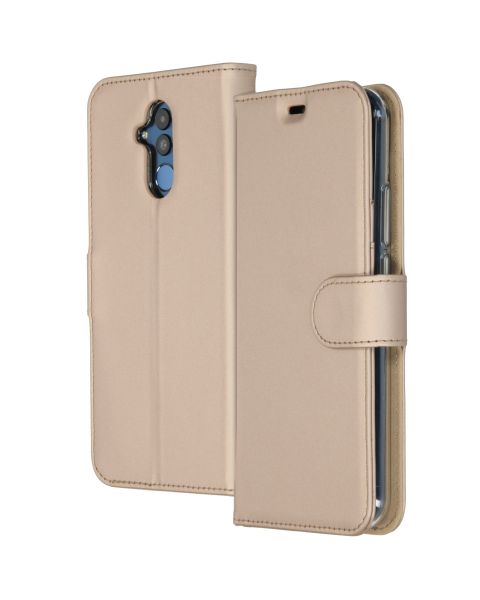 Wallet TPU Klapphülle Gold für das Huawei Mate 20 Lite