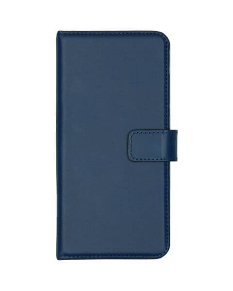 Selencia Echt Lederen Bookcase Huawei P Smart - Blauw / Blau / Blue