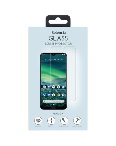 Displayschutz aus gehärtetem Glas für das Nokia 2.3