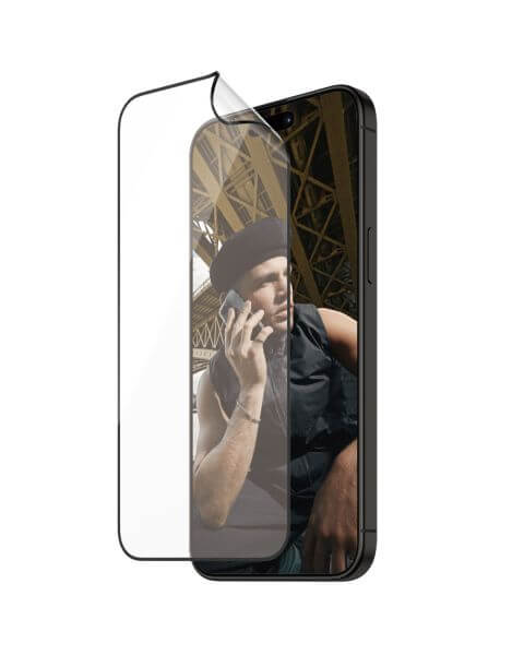 Ultra Wide Fit Recycelter Antibakterieller Screen Protector Matrix inkl. Applikator für das iPhone 15 Pro