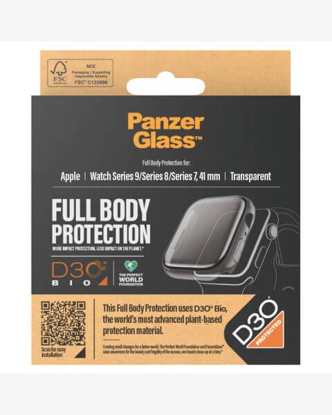 Full Body Case für Apple Watch Series 9 - 41 mm - Transparent