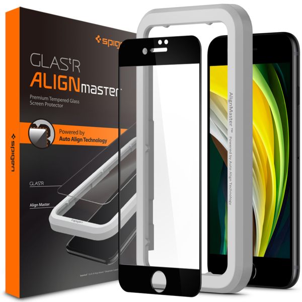 Spigen AlignMaster Full Screenprotector iPhone SE (2022 / 2020) / 8 / 7