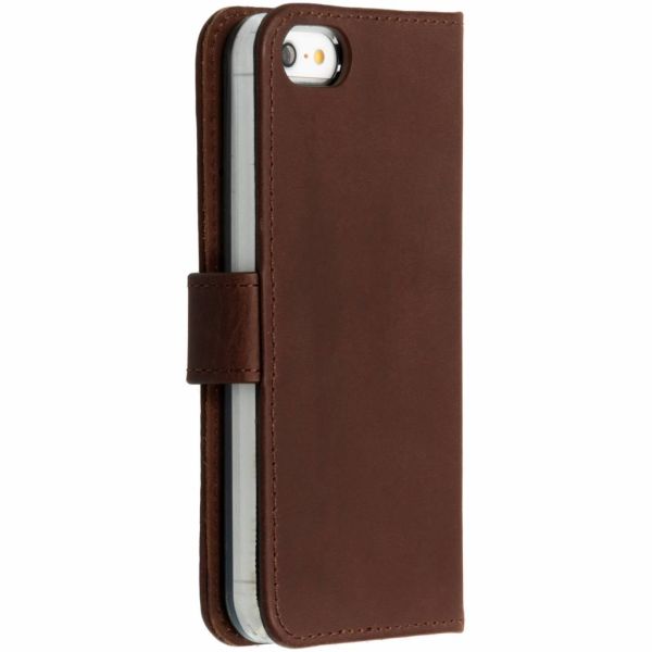 Echtleder Klapphülle Braun für iPhone 5 / 5s / SE