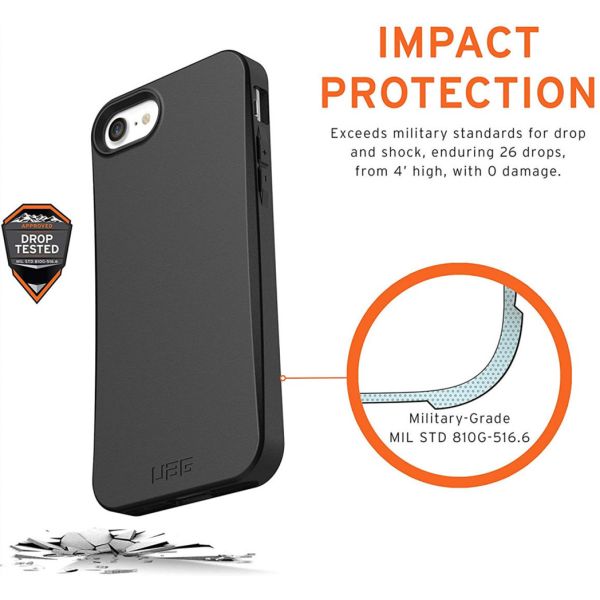 Outback Backcover iPhone SE (2020) / 8 / 7 / 6(s) - Zwart - Zwart / Black