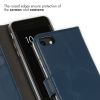 Echtleder Klapphülle Blau für das iPhone SE (2022 / 2020) / 8 / 7 / 6(s)