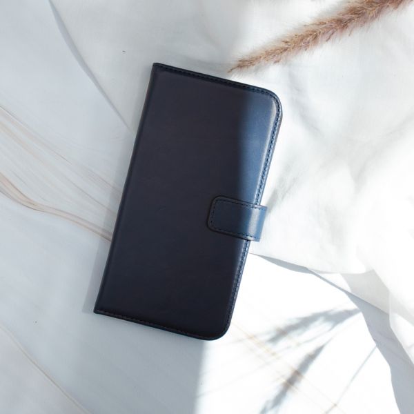 Echtleder Klapphülle Blau für das iPhone SE (2022 / 2020) / 8 / 7 / 6(s)