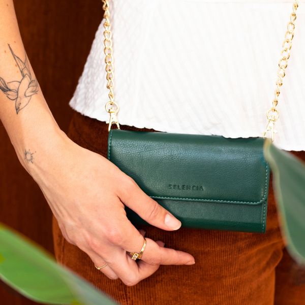 Uitneembare Lederen Clutch iPhone SE (2020) / 8 / 7 / 6(s) - Groen / Green