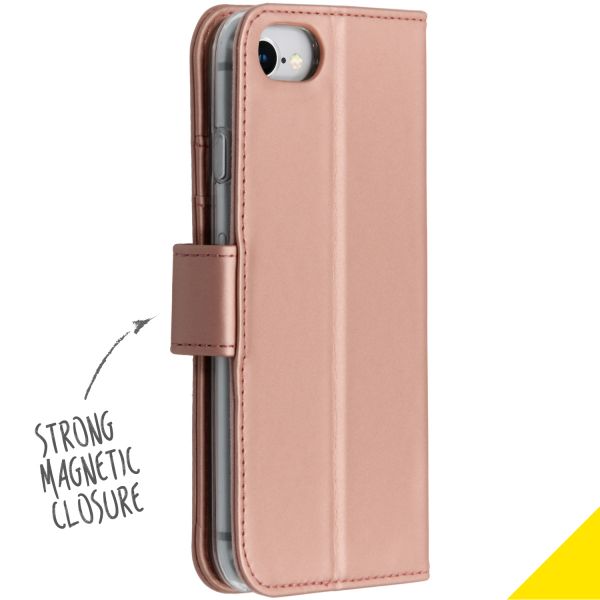 Rosa TPU Klapphülle für das iPhone SE (2022 / 2020) / 8 / 7 / 6(s)