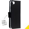 TPU Klapphülle Schwarz für das iPhone SE (2022 / 2020) / 8 / 7 / 6(s)