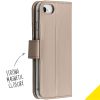 Goldfarbenes TPU Klapphülle für das iPhone SE (2022 / 2020) / 8 / 7 / 6(s)