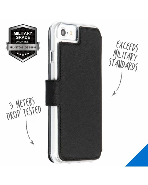 Xtreme Wallet Klapphülle Schwarz für das iPhone SE (2022 / 2020) / 8 / 7