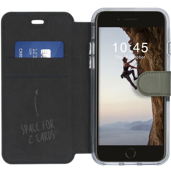 Xtreme Wallet Booktype iPhone SE (2020) / 8 / 7 - Lichtgroen - Lichtgroen / Light Green