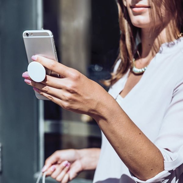 PopSockets Luxe PopGrip - Carbon Fiber Black