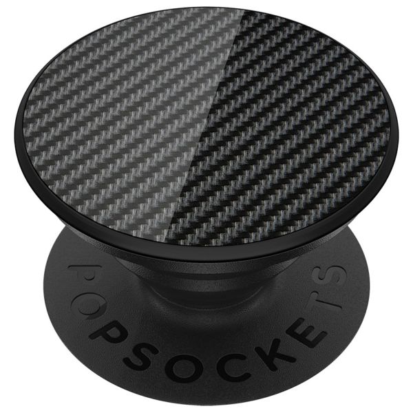 PopSockets Luxe PopGrip - Carbon Fiber Black