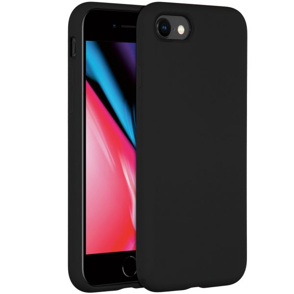 Liquid Silikoncase Schwarz für das iPhone SE (2022 / 2020) / 8 / 7