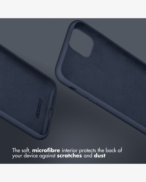 Liquid Silikoncase Blau für das iPhone SE (2022 / 2020) / 8 / 7