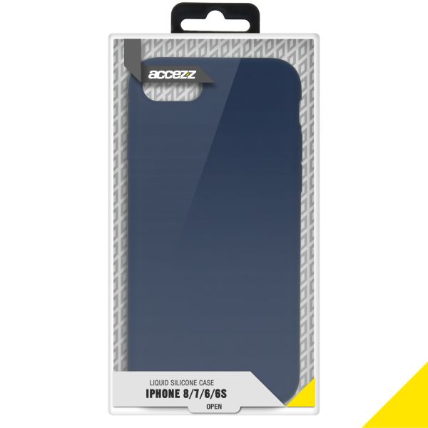 Liquid Silikoncase Blau für das iPhone SE (2022 / 2020) / 8 / 7