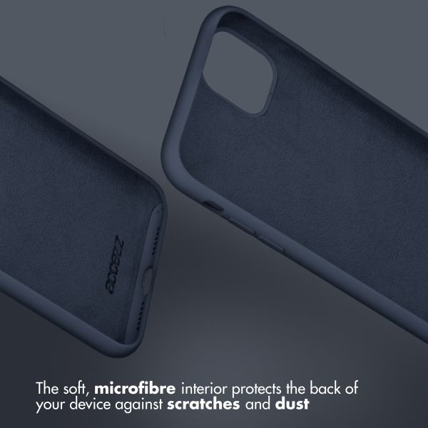 Liquid Silikoncase Blau für das iPhone SE (2022 / 2020) / 8 / 7