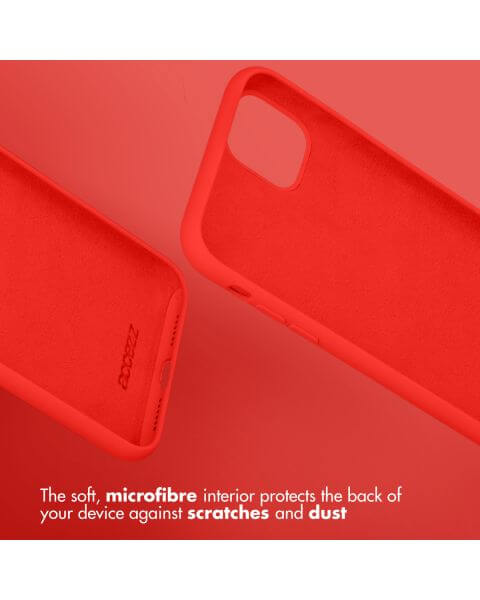 Liquid Silikoncase Rot für das iPhone SE (2022 / 2020) / 8 / 7