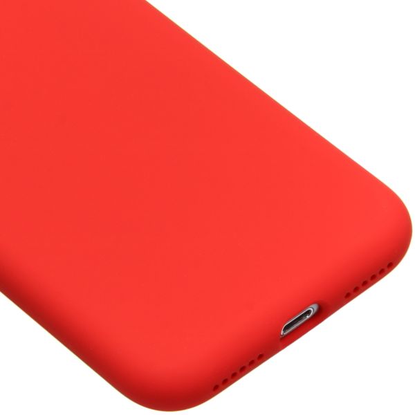 Liquid Silikoncase Rot für das iPhone SE (2022 / 2020) / 8 / 7