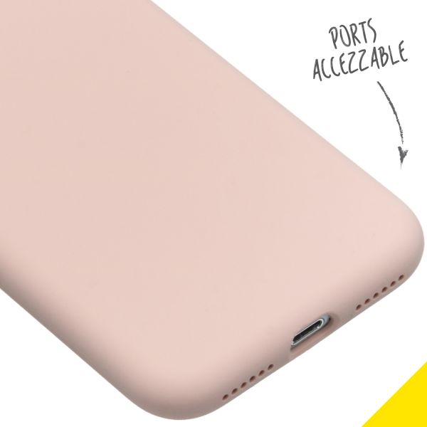 Liquid Silikoncase Rosa für das iPhone SE (2022 / 2020) / 8 / 7
