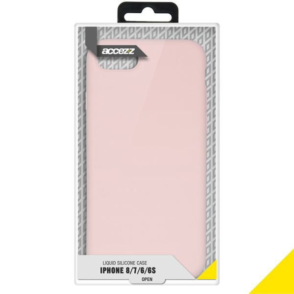 Liquid Silikoncase Rosa für das iPhone SE (2022 / 2020) / 8 / 7