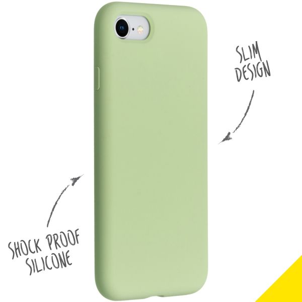 Liquid Silikoncase Grün für das iPhone SE (2022 / 2020) / 8 / 7