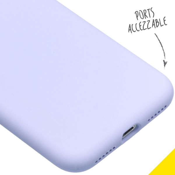 Liquid Silikoncase Lila für das iPhone SE (2022 / 2020) / 8 / 7