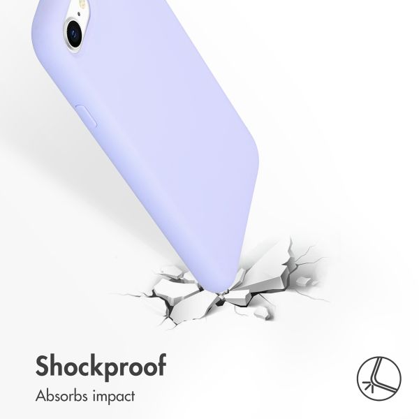 Liquid Silikoncase Lila für das iPhone SE (2022 / 2020) / 8 / 7