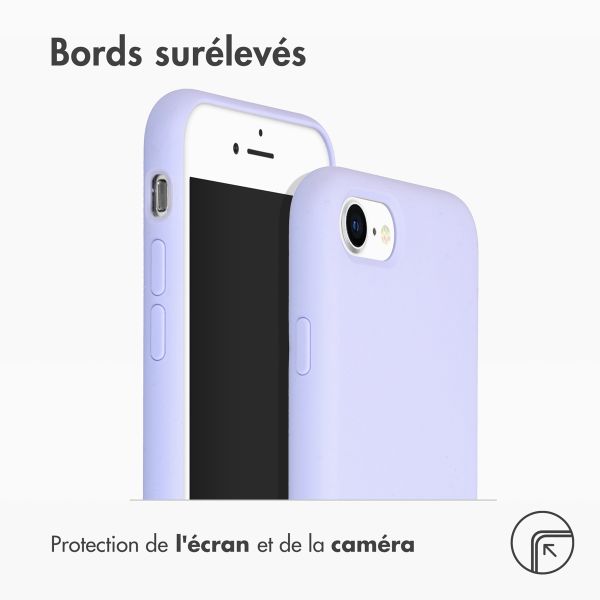 Liquid Silikoncase Lila für das iPhone SE (2022 / 2020) / 8 / 7