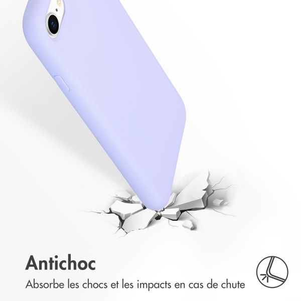 Liquid Silikoncase Lila für das iPhone SE (2022 / 2020) / 8 / 7