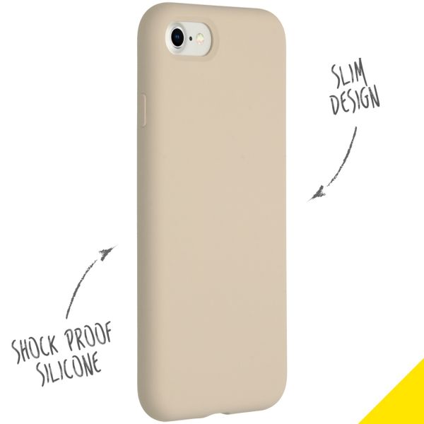 Liquid Silikoncase für das iPhone SE (2022 / 2020) / 8 / 7 - Stone