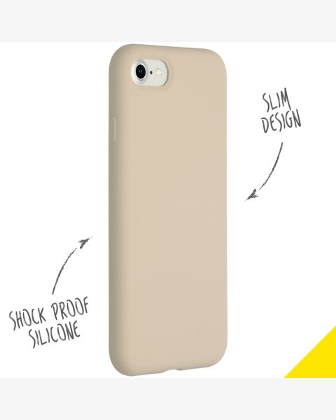 Liquid Silikoncase für das iPhone SE (2022 / 2020) / 8 / 7 - Stone