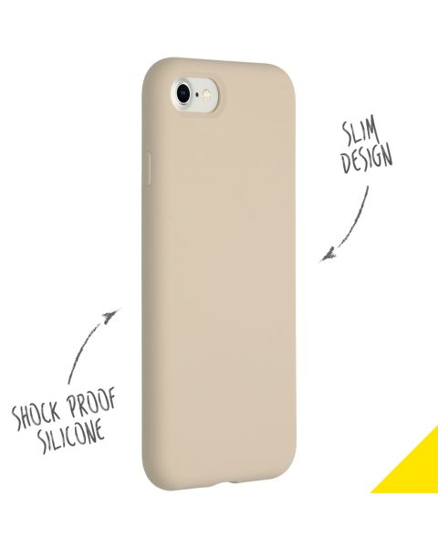 Liquid Silikoncase für das iPhone SE (2022 / 2020) / 8 / 7 - Stone