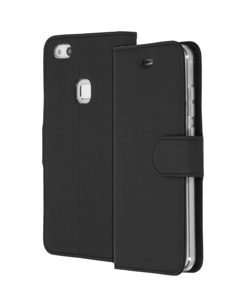 Schwarzes Wallet TPU Klapphülle für das Huawei P10 Lite