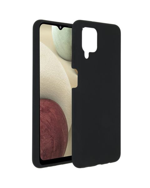 Liquid Silikoncase für das Samsung Galaxy A12 - Schwarz