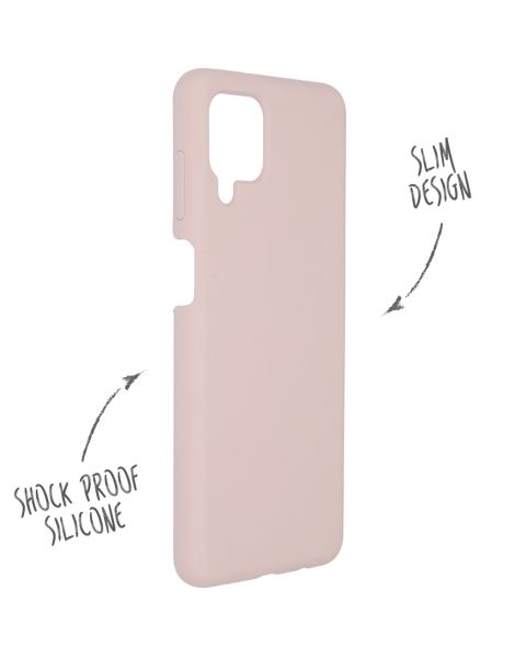 Liquid Silikoncase für das Samsung Galaxy A12 - Rosa