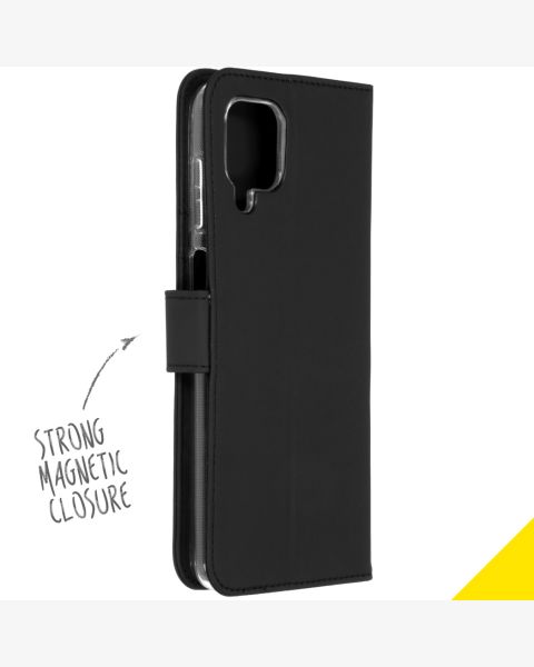 Wallet TPU Klapphülle für das Samsung Galaxy A12 - Schwarz